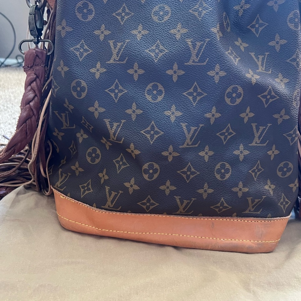 Vintage Boho Bag - Louis Vuitton Brown Monogram with Fringe - Picture 5 of 12